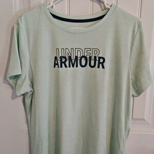 Women Under Armour T Shirt XL Green